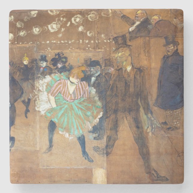 Henri de Toulouse-Lautrec - Dance at the Rouge Stone Coaster (Front)