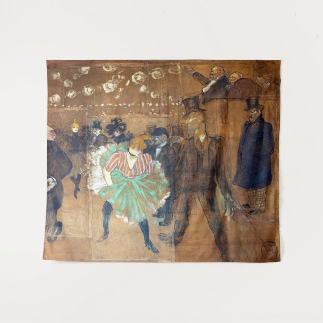 Henri de Toulouse-Lautrec - Dance at the Rouge Tapestry (Front (Horizontal))