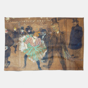 Henri de Toulouse-Lautrec - Dance at the Rouge Tea Towel