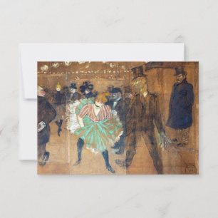 Henri de Toulouse-Lautrec - Dance at the Rouge Thank You Card