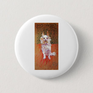Henri de Toulouse Lautrec Follette the Dog 6 Cm Round Badge