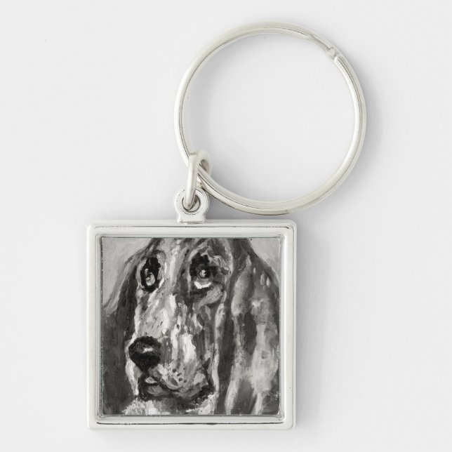 Henri de Toulouse-Lautrec | Head of a Dog Running, Key Ring (Front)
