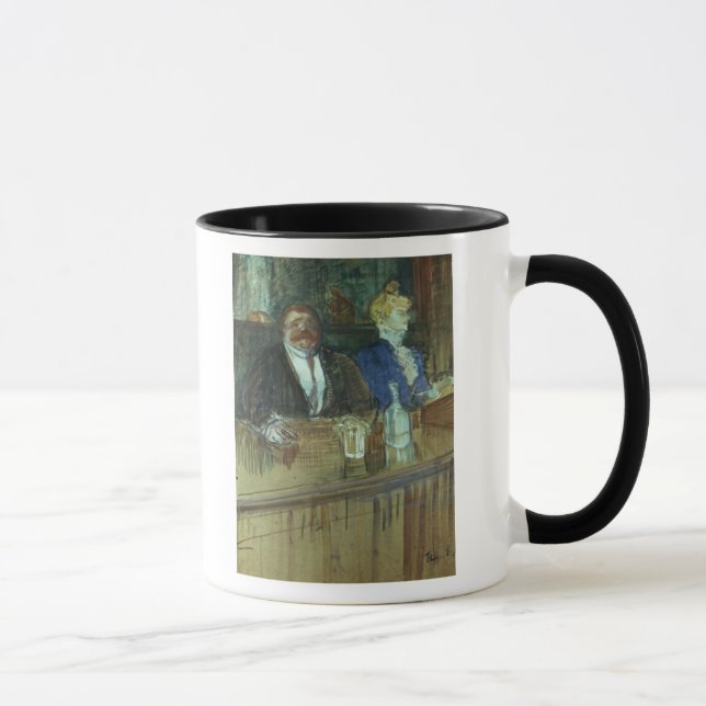 Henri de Toulouse-Lautrec | In the Bar: The Fat Pr Mug (Right)