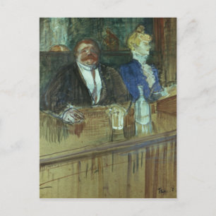Henri de Toulouse-Lautrec   In the Bar: The Fat Pr Postcard