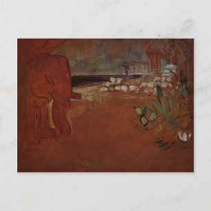 Henri de Toulouse-Lautrec- Indian Decor Postcard