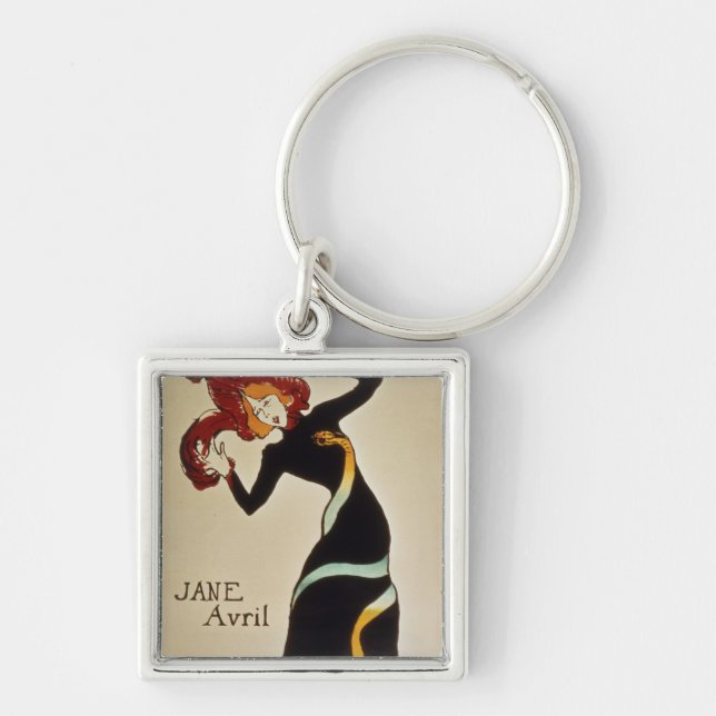 Henri de Toulouse-Lautrec | Jane Avril  1899 Key Ring (Front)
