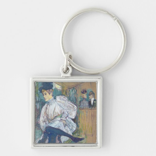 Henri de Toulouse-Lautrec | Jane Avril  Dancing, c Key Ring (Front)