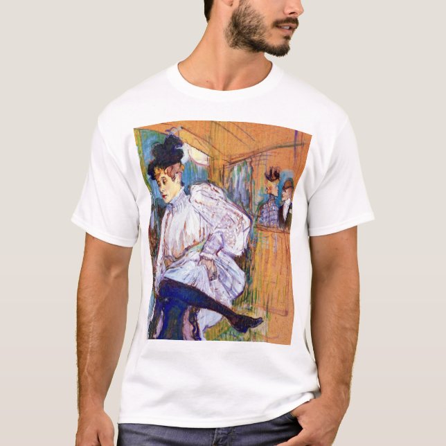 Henri de Toulouse Lautrec: Jane Avril Dancing T-Shirt (Front)