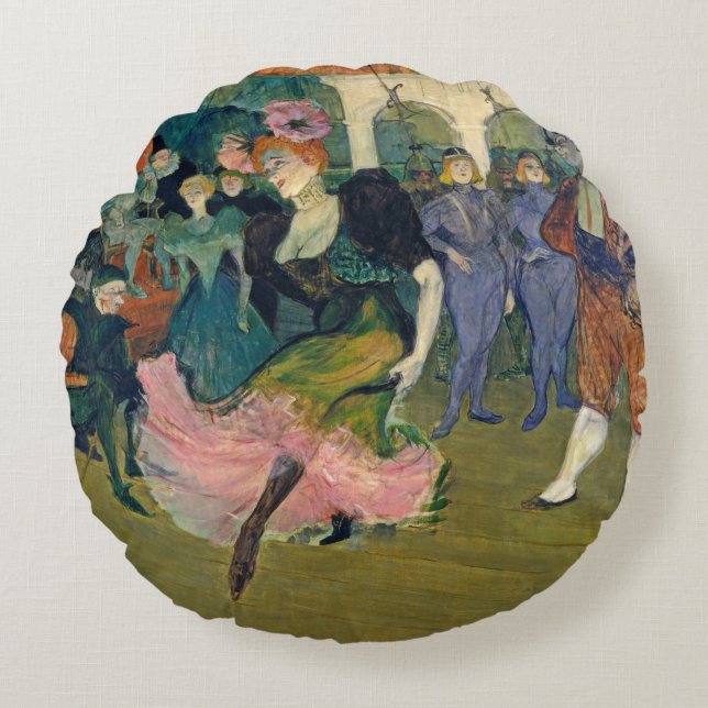 Henri de Toulouse-Lautrec | Map: Magellan's Voyage Round Cushion (Front)