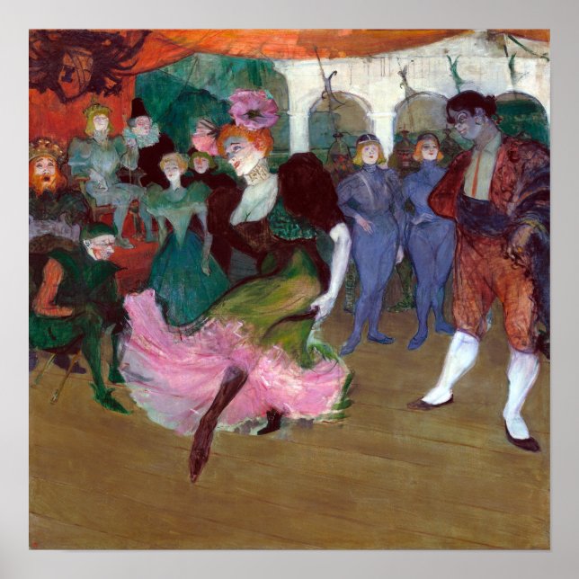 Henri de Toulouse-Lautrec Marcelle Lender Dancing Poster (Front)