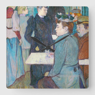 Henri de Toulouse-Lautrec   Moulin de la Galette Square Wall Clock