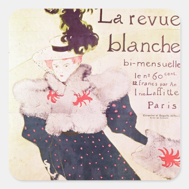 Henri de Toulouse-Lautrec | Poster advertising 'La Square Sticker (Front)