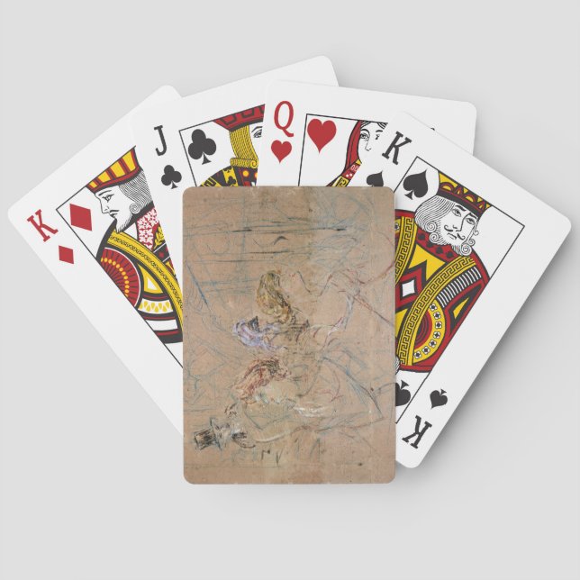 Henri de Toulouse-Lautrec | Sketch for 'At the Mas Playing Cards (Back)