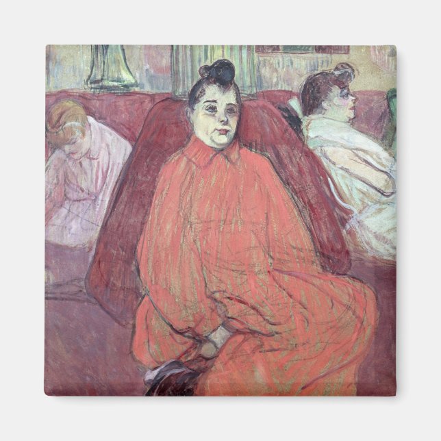 Henri de Toulouse-Lautrec | The Divan, 1893 Magnet (Front)