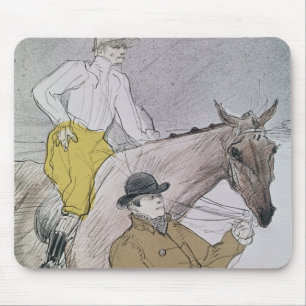 Henri de Toulouse-Lautrec The jockey led to the Mouse Pad