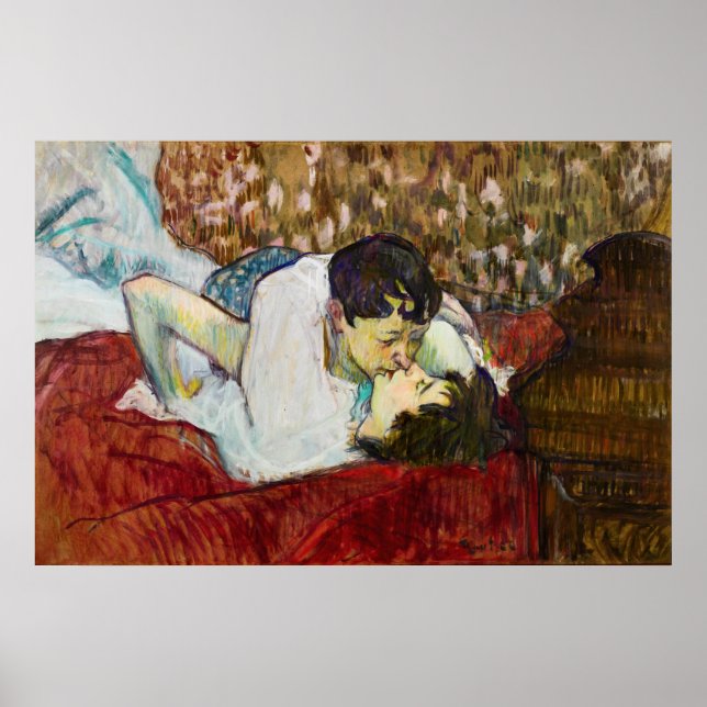 Henri de Toulouse-Lautrec: The Kiss Poster (Front)