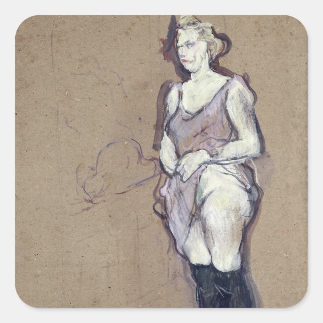 Henri de Toulouse-Lautrec | The Medical Inspection Square Sticker (Front)