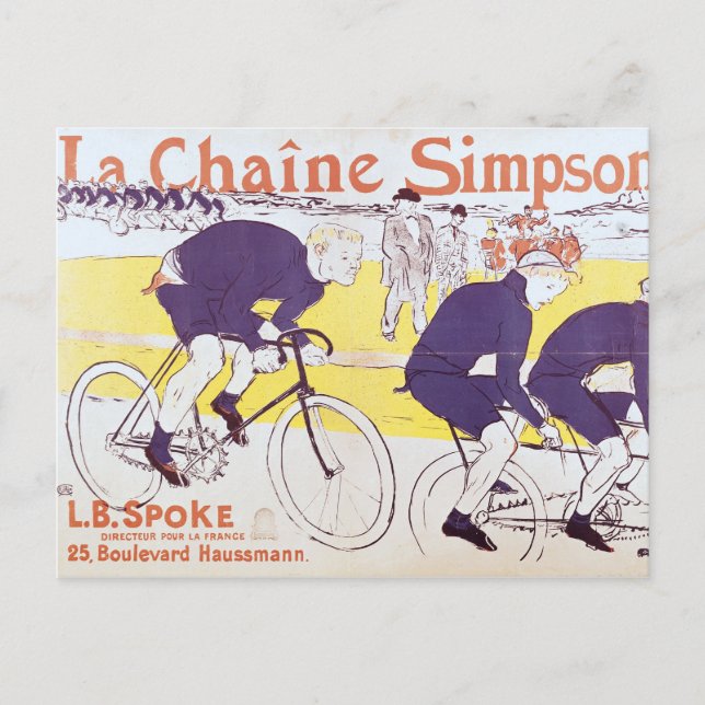 Henri de Toulouse-Lautrec | The Simpson Chain, 189 Postcard (Front)