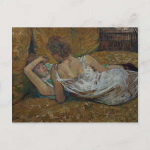 Henri de Toulouse-Lautrec Two friends (pastel) Postcard