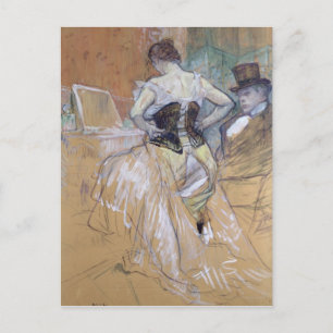 Henri de Toulouse-Lautrec Woman at her Toilet, s Postcard