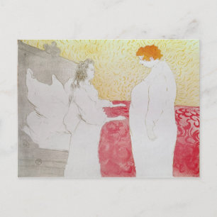 Henri de Toulouse-Lautrec Woman in Bed, Profile Postcard