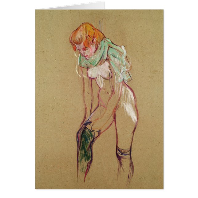 Henri de Toulouse-Lautrec | Woman Pulling Up her S (Front)
