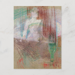 Henri de Toulouse-Lautrec Woman standing behind Postcard