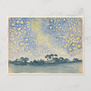Henri-Edmond Cross Landscape with Stars Postcard