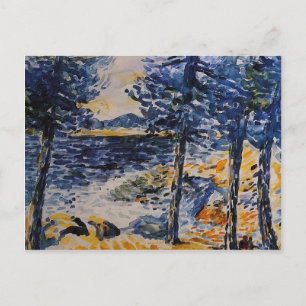 Henri-Edmond Cross: Pines by the Sea Postcard
