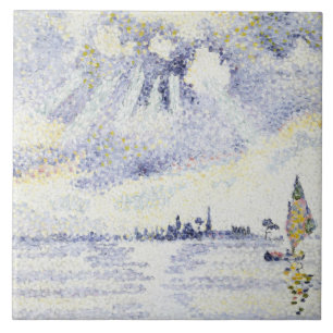 Henri Edmond Cross - Sunset on the Lagoon, Venice Tile