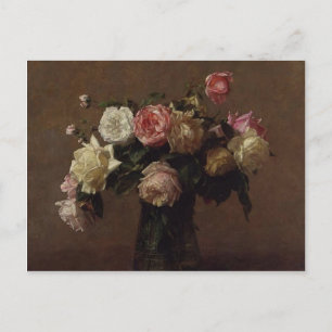 Henri Fantin-Latour- Bouquet of Roses Postcard