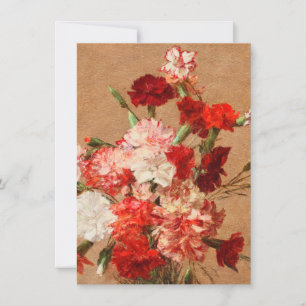 Henri Fantin Latour - Carnations Without Vase Thank You Card