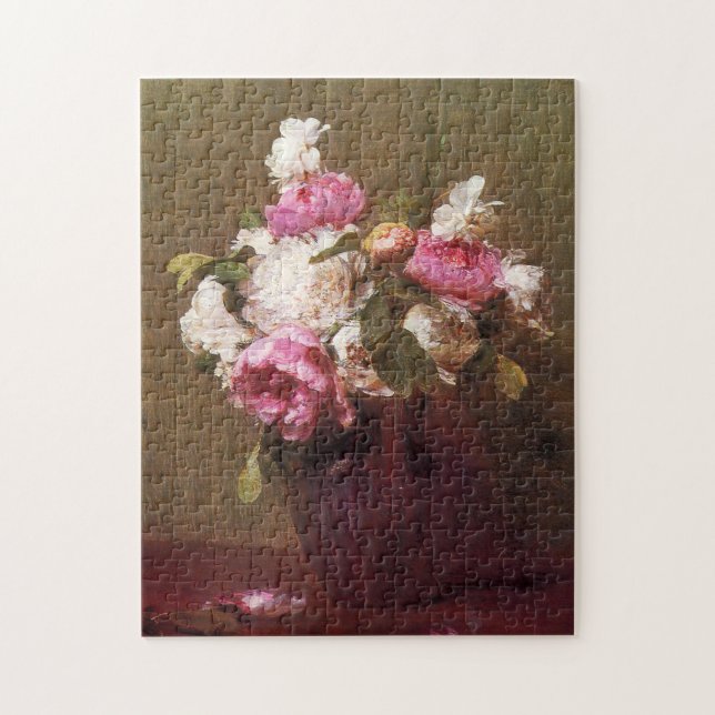 Henri Fantin-Latour Peonies and Roses Puzzle (Vertical)