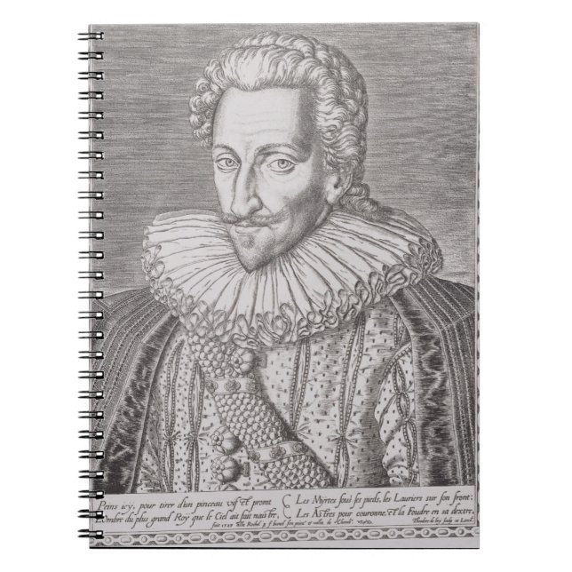 Henri IV (1553-1610) as King of Navarre, 1589 (eng Notebook (Front)