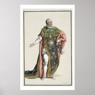Henri IV (1553-1610) King of France, from 'Receuil Poster