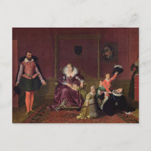 Henri IV  King of France and Navarre Playing Postcard