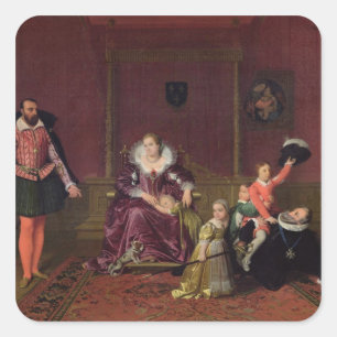 Henri IV  King of France and Navarre Playing Square Sticker