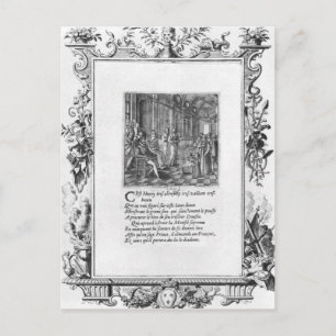 Henri IV King of France and Navarre teaching Postcard