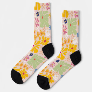 Henri Matisse Floral Inspired Seamless Pattern Socks