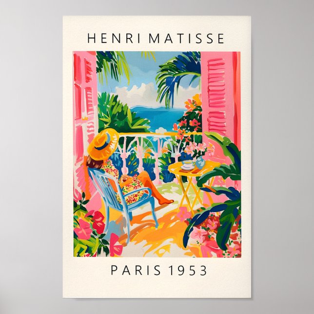 Henri Matisse Print, Coffee Poster, Aesthetic Mati Poster (Front)