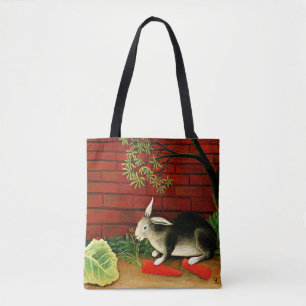 Henri Rousseau art: Rabbit Tote Bag