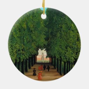 Henri Rousseau, Avenue in the Park at Saint Cloud Ceramic Tree Decoration