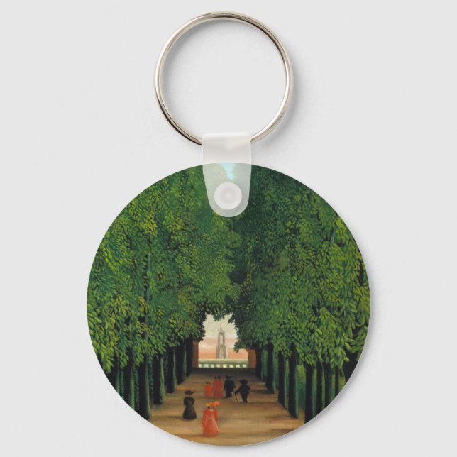 Henri Rousseau, Avenue in the Park at Saint Cloud Key Ring (Front)