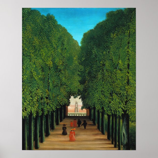 Henri Rousseau, Avenue in the Park at Saint Cloud Poster (Front)