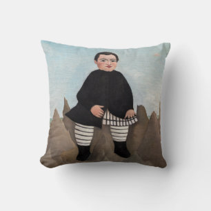 Henri Rousseau - Boy on the Rocks Cushion