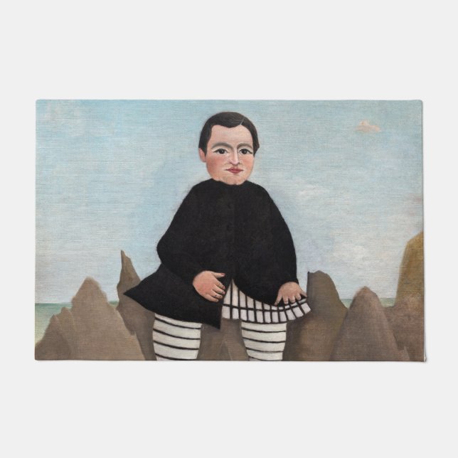 Henri Rousseau - Boy on the Rocks Doormat (Front)