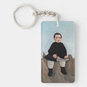 Henri Rousseau - Boy on the Rocks Key Ring
