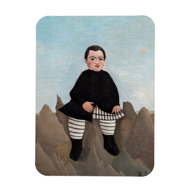 Henri Rousseau - Boy on the Rocks Magnet (Vertical)