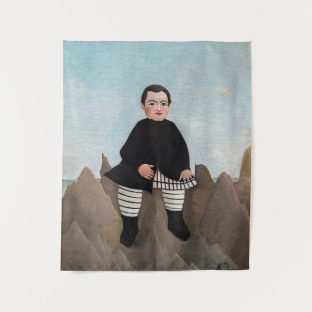 Henri Rousseau - Boy on the Rocks Tapestry (Front)