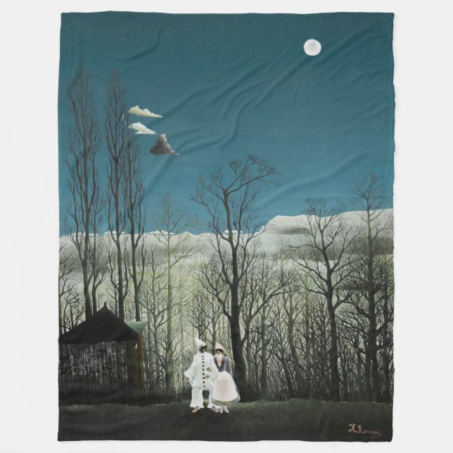 Henri Rousseau - Carnival Evening Fleece Blanket (Front)